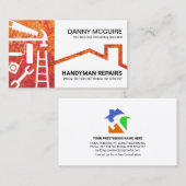 Najaars Colour Foliage Handyman Tools Roof Visitekaartje (Voorkant / Achterkant)