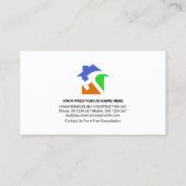 Najaars Colour Foliage Handyman Tools Roof Visitekaartje (Achterkant)