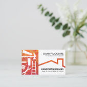 Najaars Colour Foliage Handyman Tools Roof Visitekaartje (Staand voorkant)