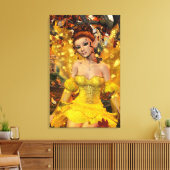 Najaars Dance Fae Fantasy Art Canvas Afdruk (Insitu (Woonkamer))