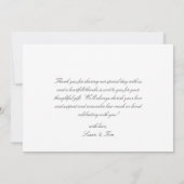 Najaars Donker en Moody Floral Wedding Bedankkaart (Achterkant)