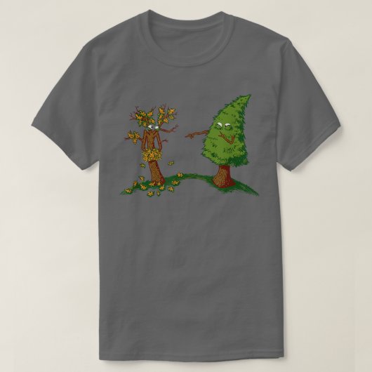 Najaars Embarrassment Funny Tree51 T-shirt (Design voorkant)