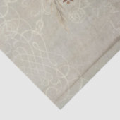 Najaars Floral Herfst geeft Bedankt grijze ontkopp Tissuepapier (Detail)