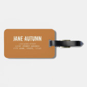 Najaars Forest Mist and Fog Herfst Season gift Bagagelabel (Achterkant horizontaal)