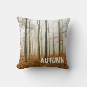 Najaars Forest Mist and Fog Herfst Season gift Kussen