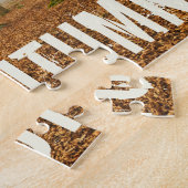 Najaars Forest Mist and Fog Herfst Season gift Legpuzzel (Zijkant)