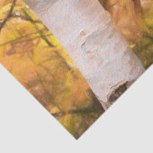 Najaars gele schets Kunstbossen verlaten boomstam Tissuepapier (Detail)