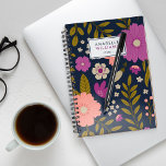 Najaars gepersonaliseerde planner voor Floral Patt<br><div class="desc">Tijdelijk ontwerp van het Floral-patroon.</div>