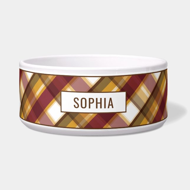 Najaars geplakt patroon voor kleuren en aangepaste voerbakje (Voorkant)