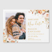 Najaars Gold Floral Foto slaat de nieuwe Magnet Da (Voorkant)