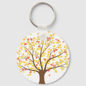 Najaars Gold Tree Button Sleutelhanger (Voorkant)