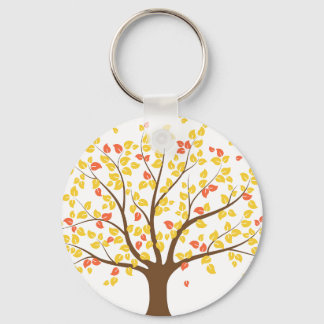 Najaars Gold Tree Button Sleutelhanger