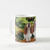 Najaars Herfst Basset Hounds Howling Koffiemok (Voorkant links)