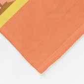 Najaars Herfst Flowers Leaves Pattern personalisee Fleece Deken (Hoek)