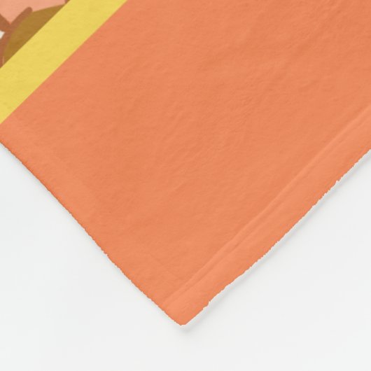 Najaars Herfst Flowers Leaves Pattern personalisee Fleece Deken (Hoek)