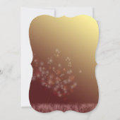 Najaars herfst glam Wedding Rehearsal Kaart (Achterkant)