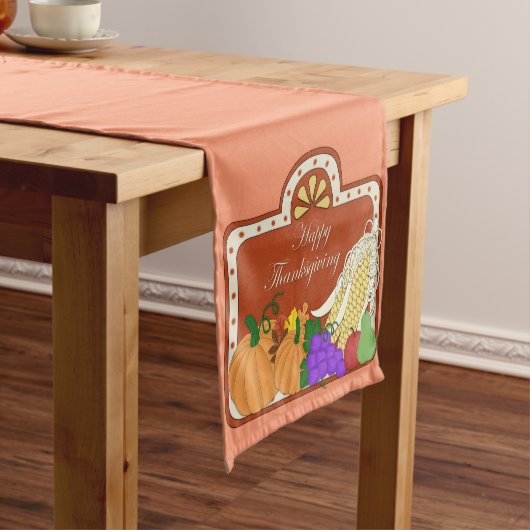 Najaars Herfst Harvest Thanksgiving table runner Korte Tafelloper (Voorbeeld)