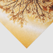 Najaars herfst Harvest Tree of Life in Gold Brown Tissuepapier (Detail)