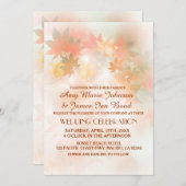 Najaars herfst herfst huwelijksuitnodigingen autm3 kaart (Voorkant / Achterkant)