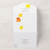 Najaars Herfst in liefde Alle in Uitnodiging van é (Buitenkant)