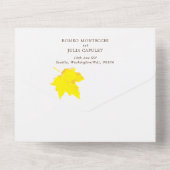 Najaars Herfst in liefde Alle in Uitnodiging van é (Achterkant)