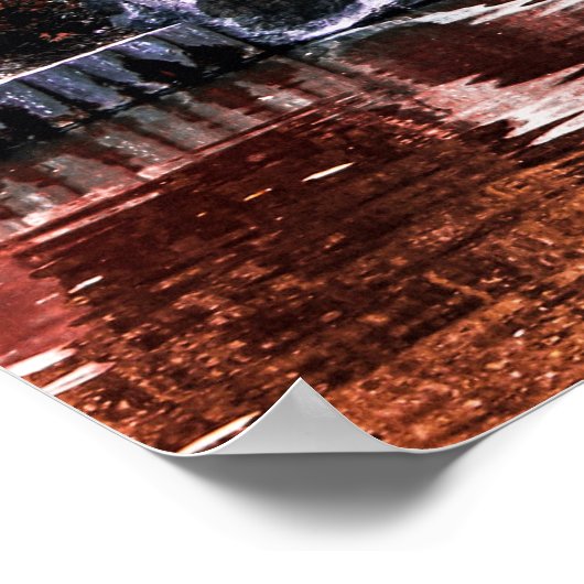 Najaars Herfst Landschap Natuur kleuren Poster (Hoek)