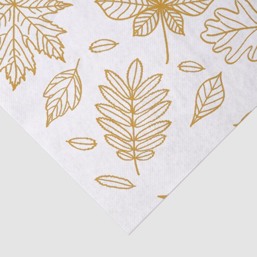 Najaars Herfst Leaf Print Tissuepapier (Detail)