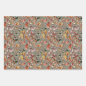 Najaars Herfst Maple laat papierpakbladen overlope Inpakpapier Vel (Voorkant 3)