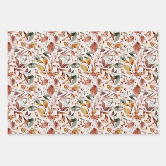 Najaars Herfst Maple laat papierpakbladen overlope Inpakpapier Vel (Voorkant 2)