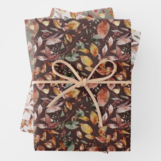 Najaars Herfst Maple laat papierpakbladen overlope Inpakpapier Vel (In situ)