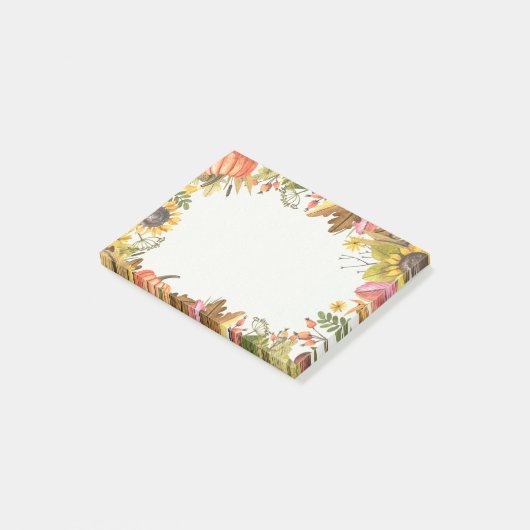 Najaars Herfst Maple laat pompoen nakijken Post-it® Notes (Schuin)