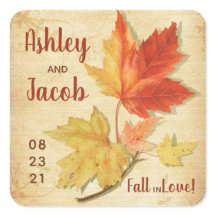 Najaars Herfst Maple vertrekt bruiloft voor opslag