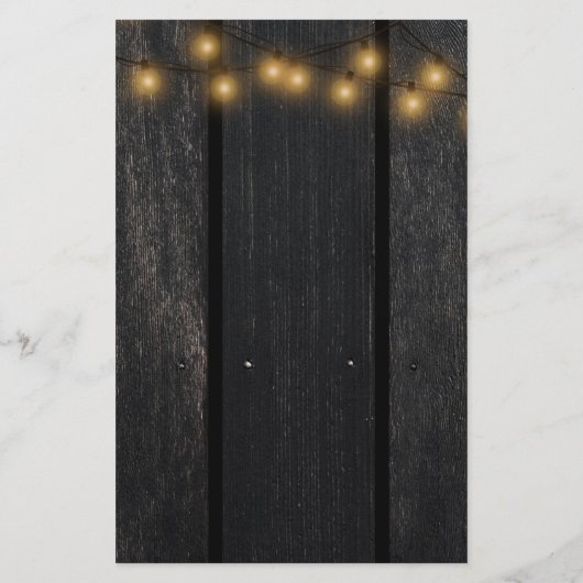 Najaars herfst, menu van de bruiloft van hout (Achterkant)