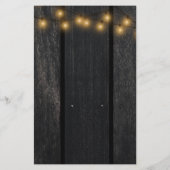 Najaars herfst, menu van de bruiloft van hout (Achterkant)