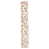 Najaars Herfst pompoenen laten een lichtpatroon ac Lange Tafelloper (Voorkant)