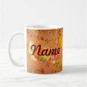 Najaars Herfst Pumpkins Personalized Coffee Mok, C Koffiemok (Links)