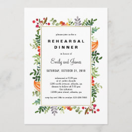 Najaars Herfst repetitie binnenuitnodiging Kaart