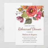 Najaars Herfst Vloeiende repetitie Uitnodiging (Voorkant / Achterkant)