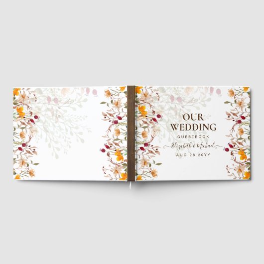 Najaars Herfst Wildbloemen Weddenschap Gastenboek (Volledig)