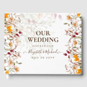 Najaars Herfst Wildbloemen Weddenschap Gastenboek (Voorkant)