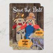 Najaars herfstegels vieren bruiloft save the date (Voorkant / Achterkant)
