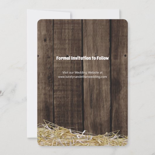 Najaars herfstegels vieren bruiloft save the date (Achterkant)