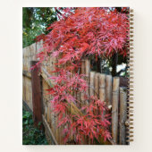 Najaars Japanse apelbladeren en omheining Notitieboek (Achterkant)