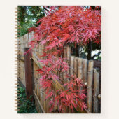 Najaars Japanse apelbladeren en omheining Notitieboek (Voorkant)