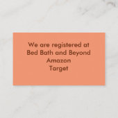 Najaars Kaart Sinaasappel en rode bruiloft (Achterkant)