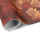 Najaars kleur Maple Oak-bladeren Cadeaupapier (Rol Hoek)
