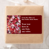 Najaars kleuren bladeren etiket (Insitu)