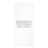 Najaars kleuren bladeren reclamekaart (Achterkant)