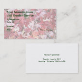 Najaars kleuren bladeren visitekaartje (Voorkant / Achterkant)