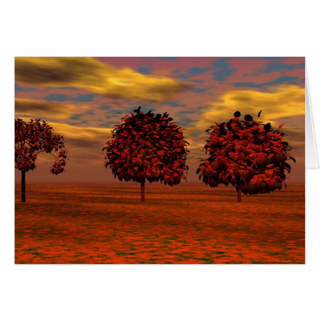 Najaars kleuren Maple Trees Art Gifts (Voorkant Horizontaal)